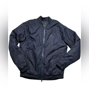 Armani Exchange Striped Bomber Jacket A|X Men's S Navy Blue